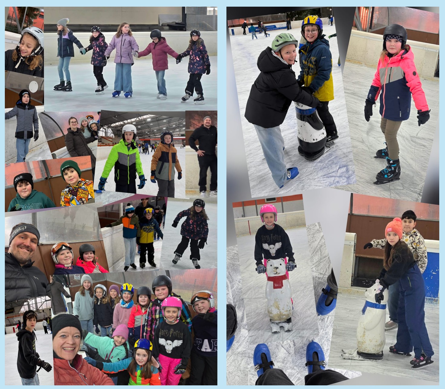 Eislaufen der ersten Klassen