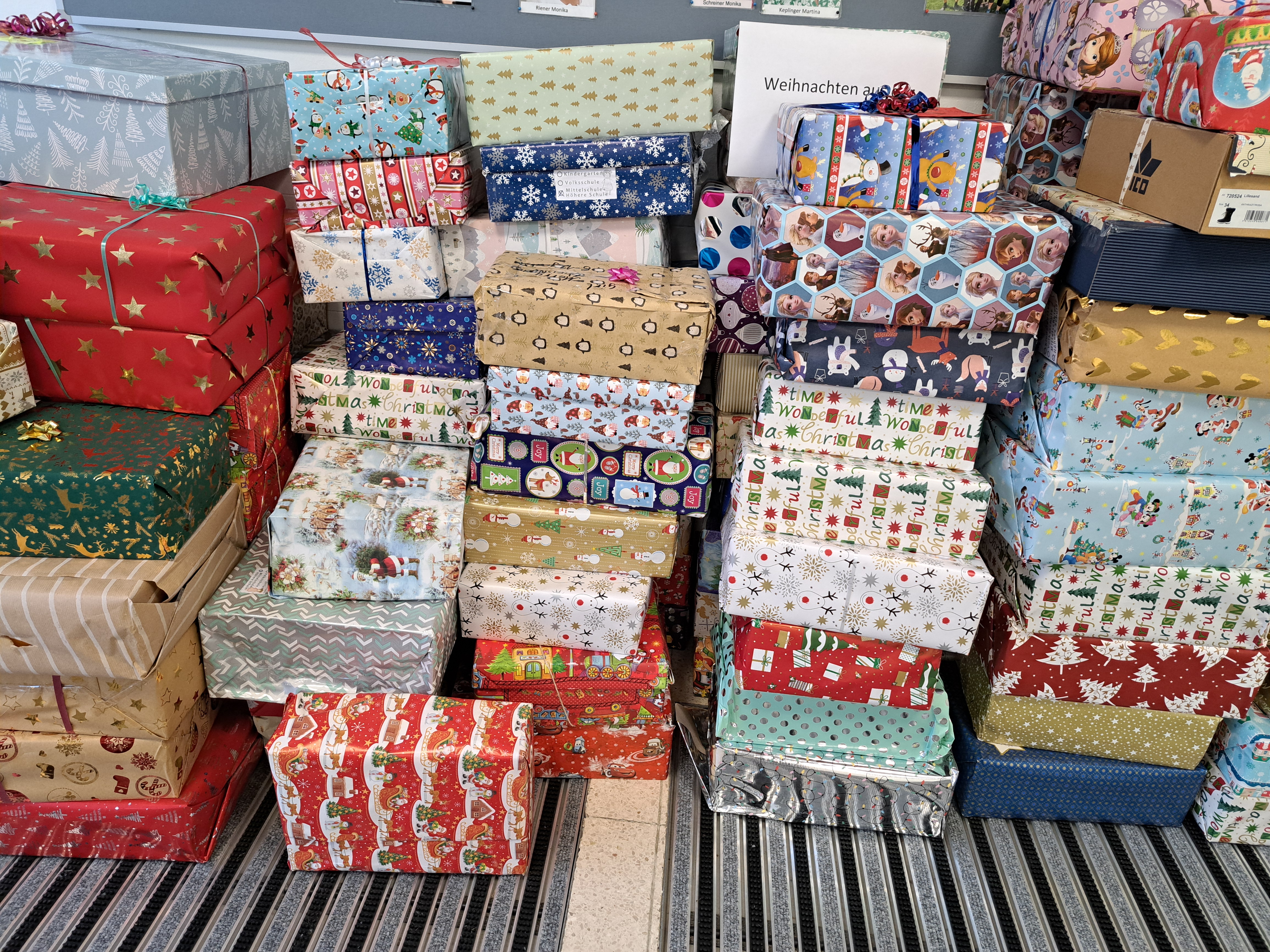 Christkindl aus der Schuhschachtel